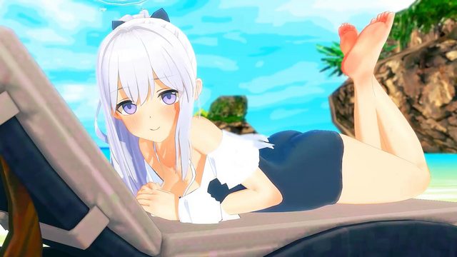水着ミヤコちゃん海岸えっち