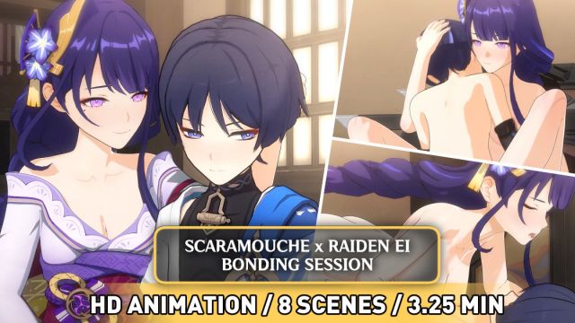 Raiden Ei x Scaramouche ANIMATION (HD)