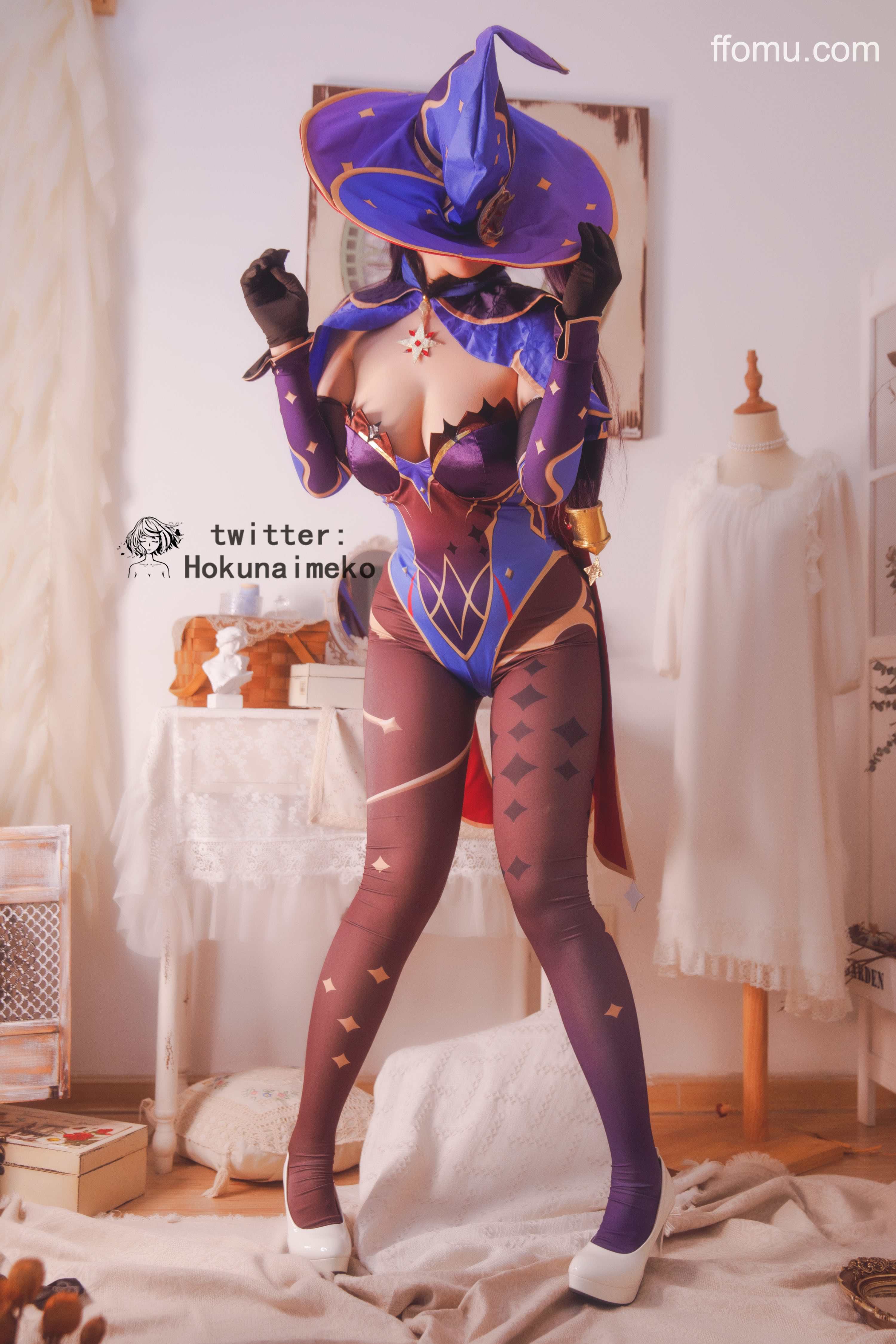 Hokunaimeko cosplay Mona – Genshin Impact “45 photos”
