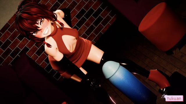 着たまま腹ボコ!モンスターディルド!