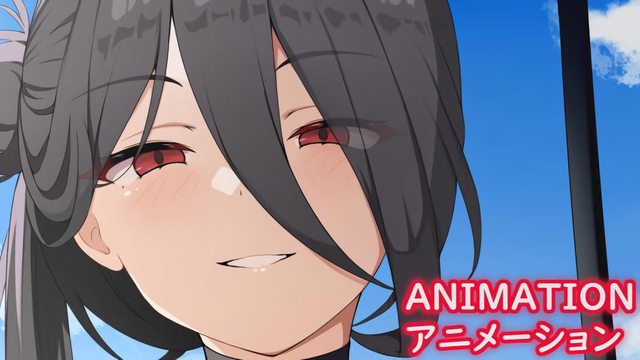 [アニメ] ハスミ(水着)のパイズリ
