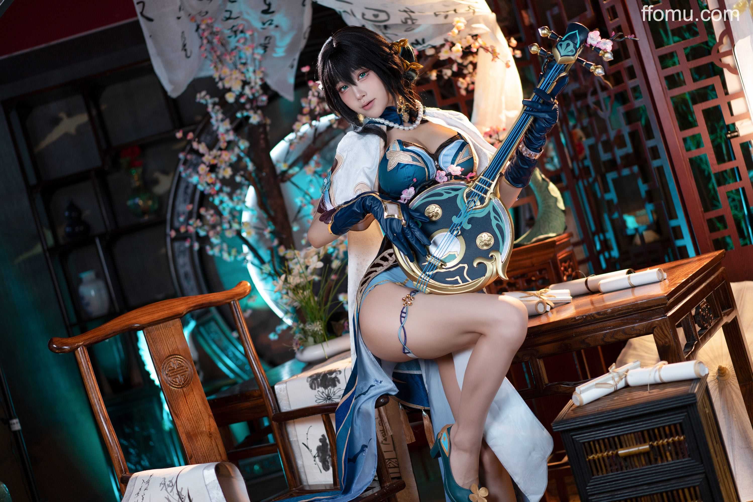 水淼Aqua cosplay Ruan Mei – Honkai:Star Rail