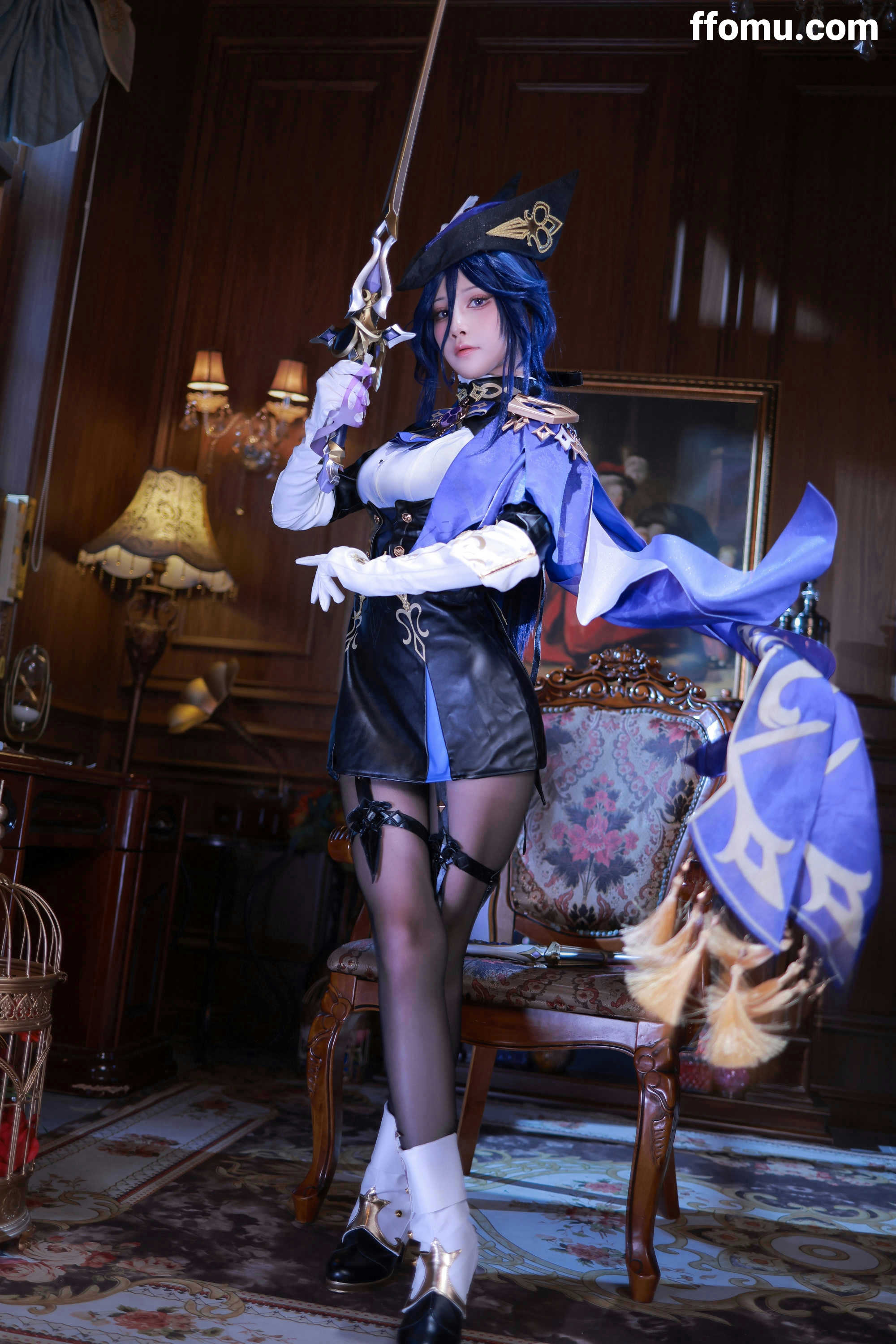 水淼Aqua cosplay Clorinde – Genshin Impact