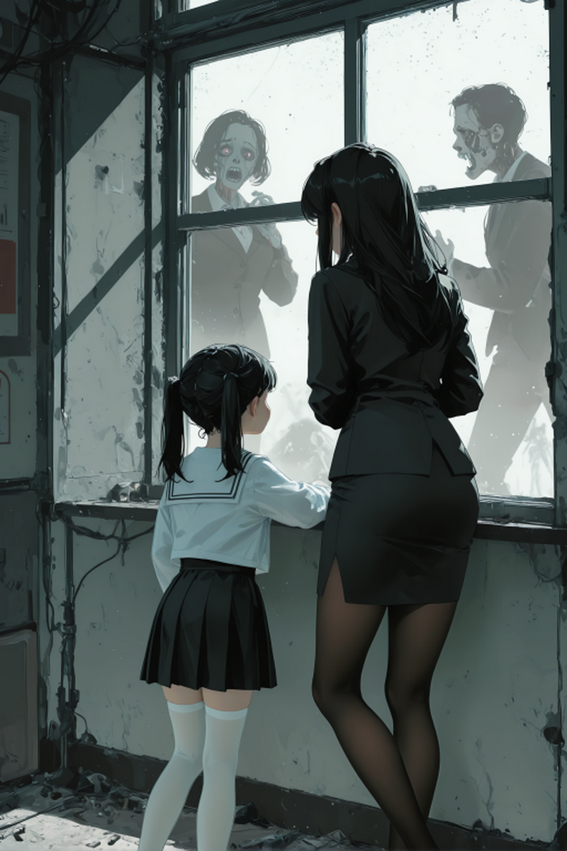 丧尸危机,邻居母女敲响我家门