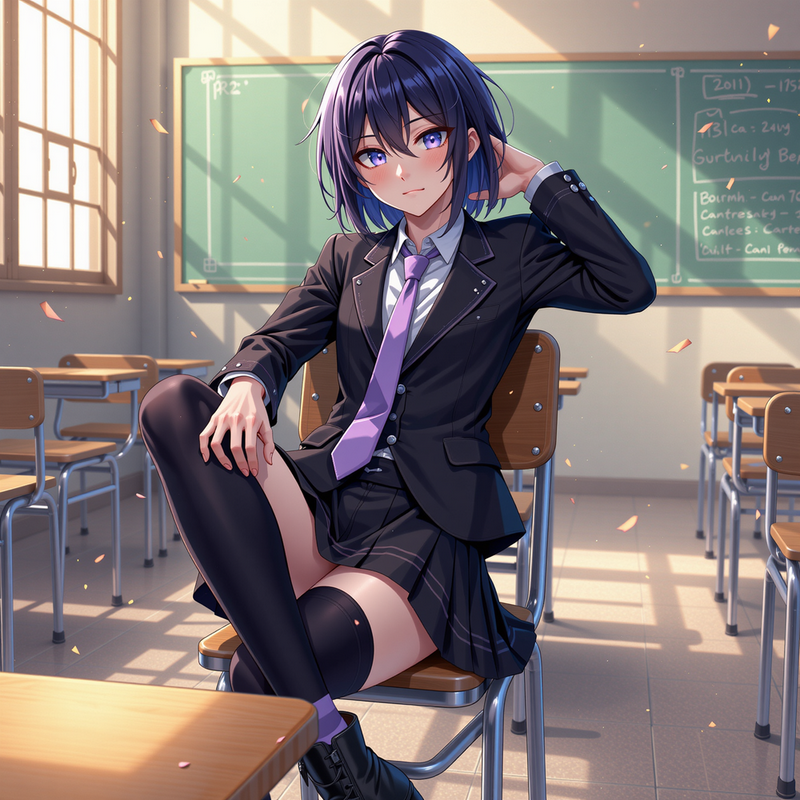 Ash your femboy classmate