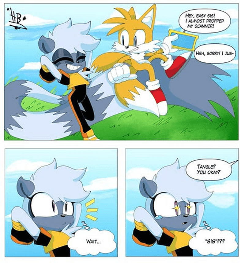 Tangle and Tails- Young Fox and Lemur