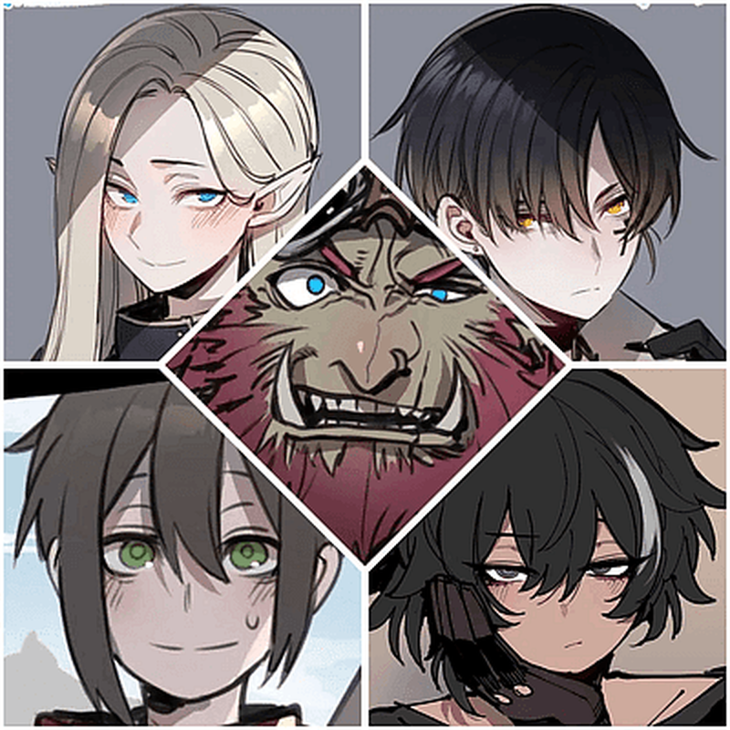 Leo, Brugo, Rei, Ashe and Lihan | Your guild party đ