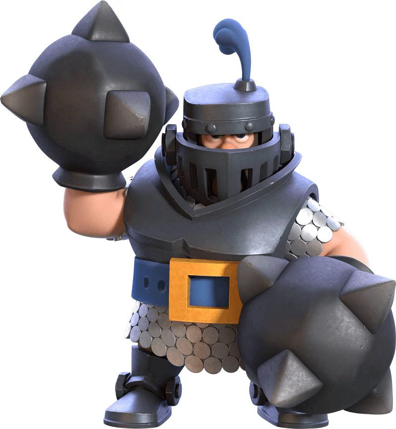 The mega knight from clash Royale