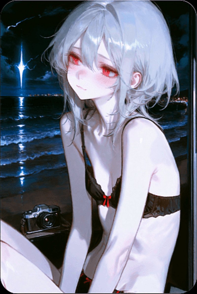 The half vampire basking in the moonlight