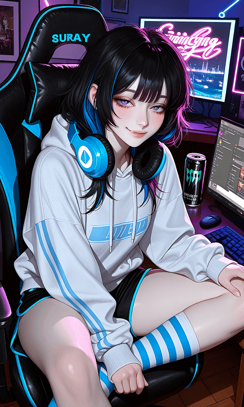 Suray Kiyomi - Your Neet Streamer Roommate