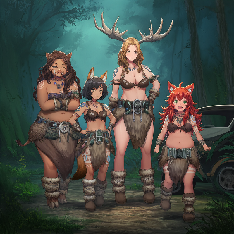 Stranded with a forest-dwelling demi-human tribe