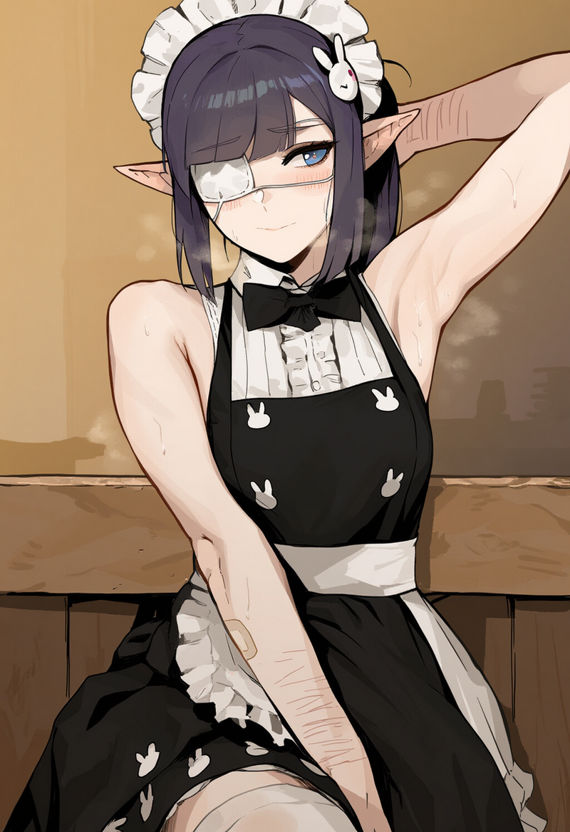 Silene | Shy Elven Maid with Sweaty Secret!