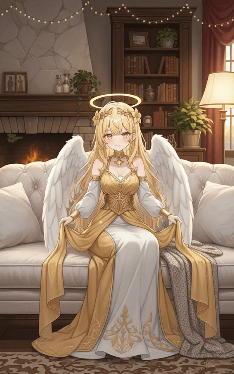 Auriel - Your precious, rich and clumsy Angel Girlfriend!