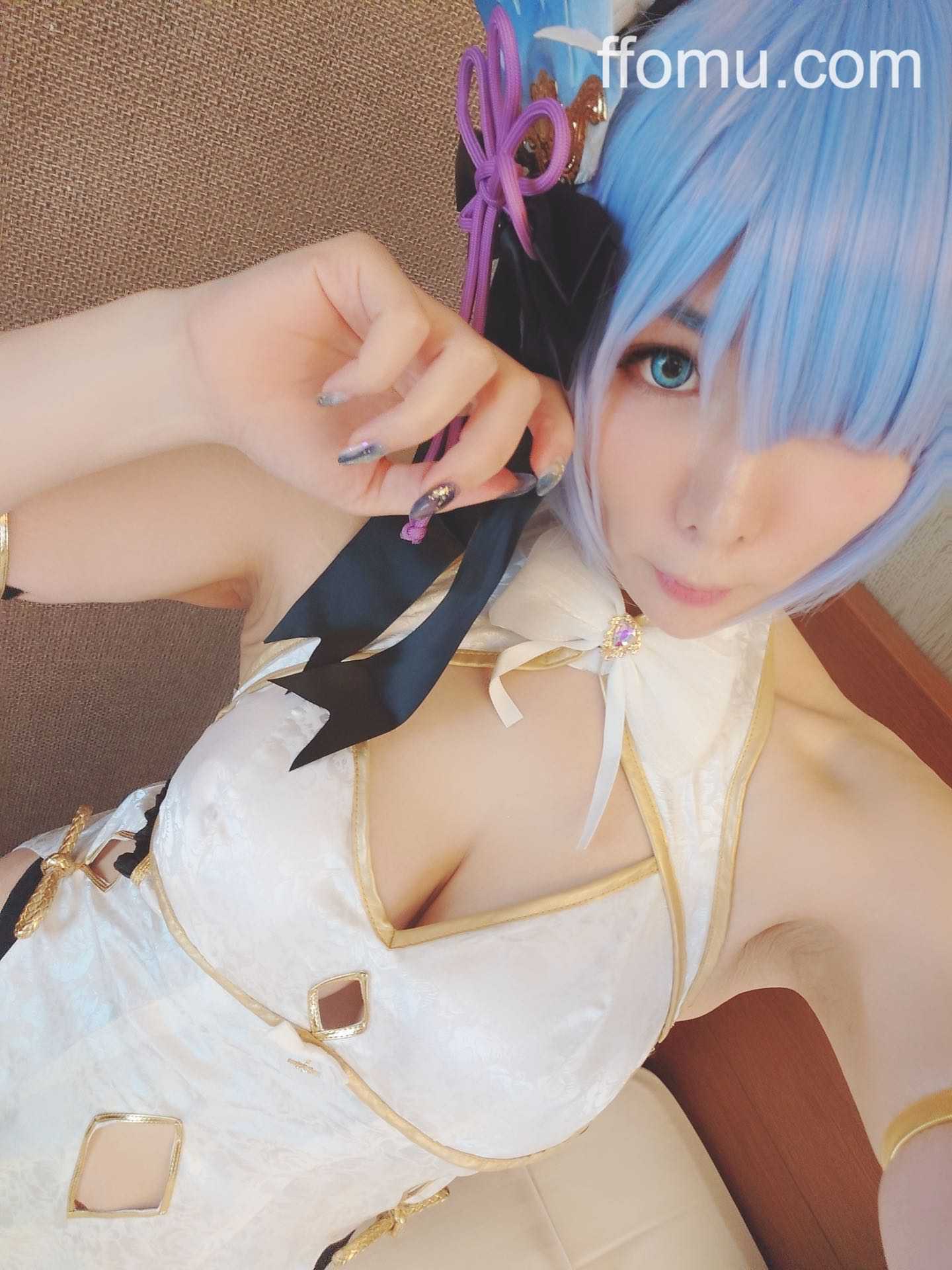 Okada Yui cosplay Rem Cheongsam – Re:Zero