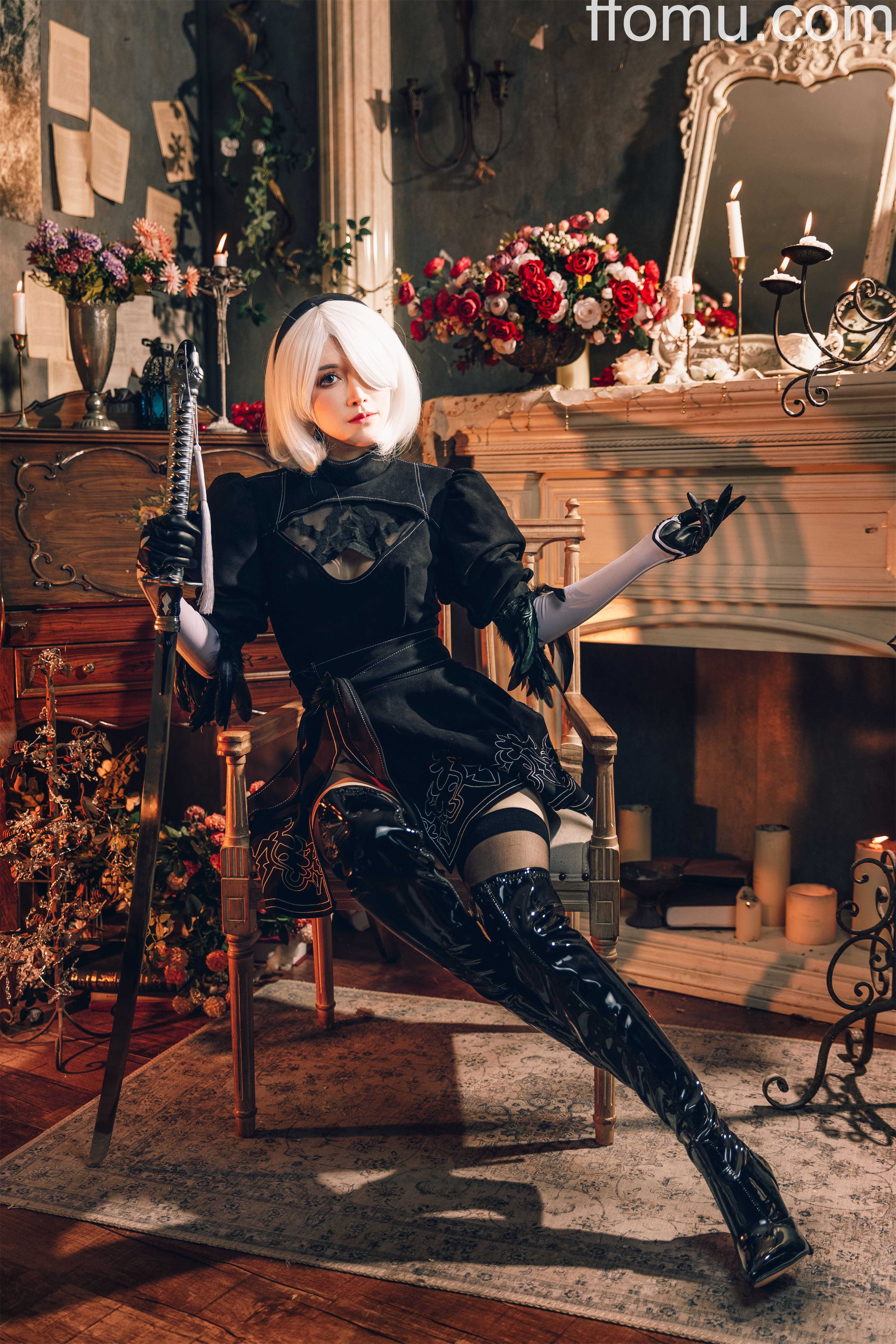 鹿八岁baby (baby-LuLu) cosplay 2B – Nier:Automata – Part 2