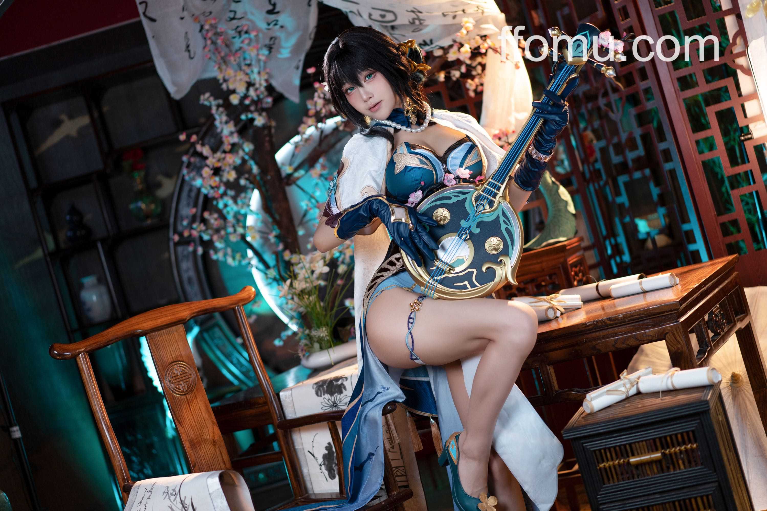 水淼Aqua cosplay Ruan Mei – Honkai:Star Rail