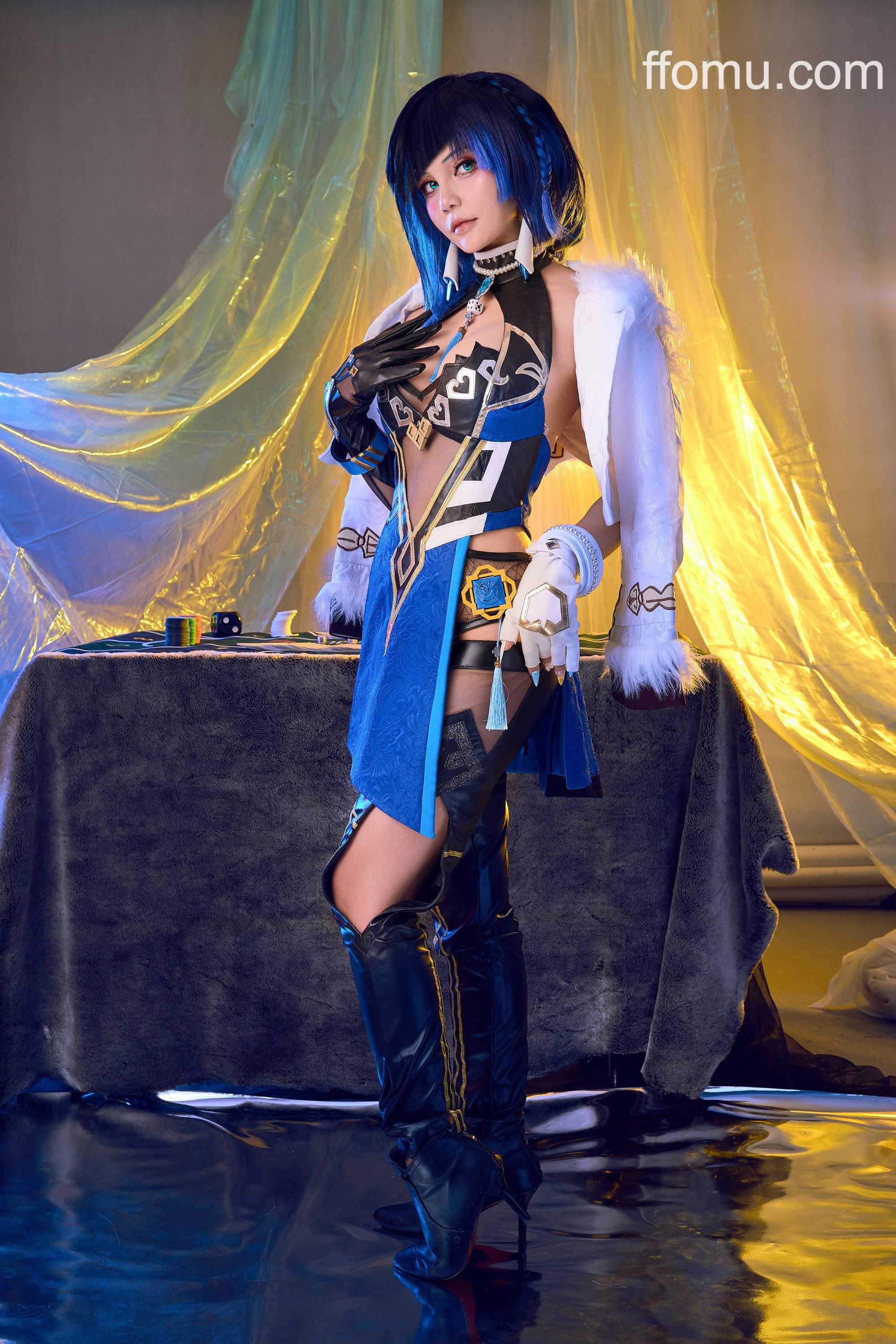 Joyce (Joyce Lin2x) cosplay Yelan – Genshin Impact