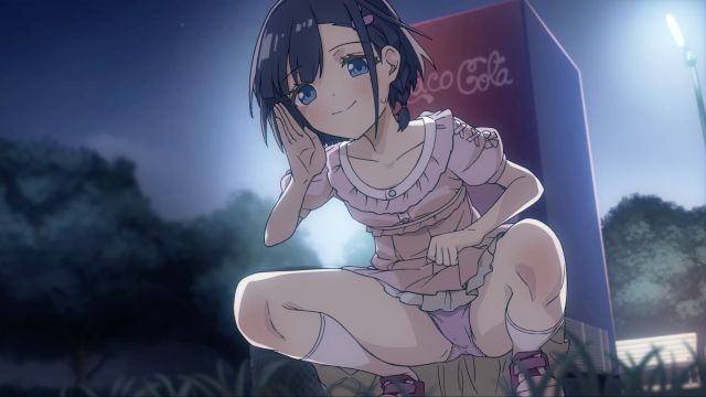マイちゃんの夜の公園で自撮りオナニー