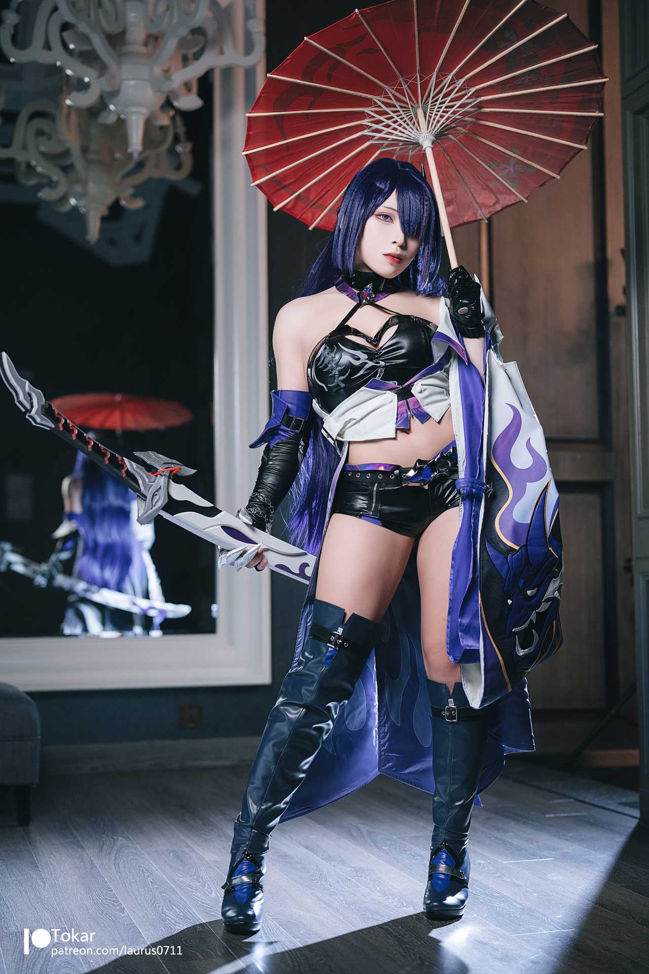 Tokar 浵卡 (laurus0711) cosplay Acheron – Honkai:Star Rail “27 photos and 1 video”