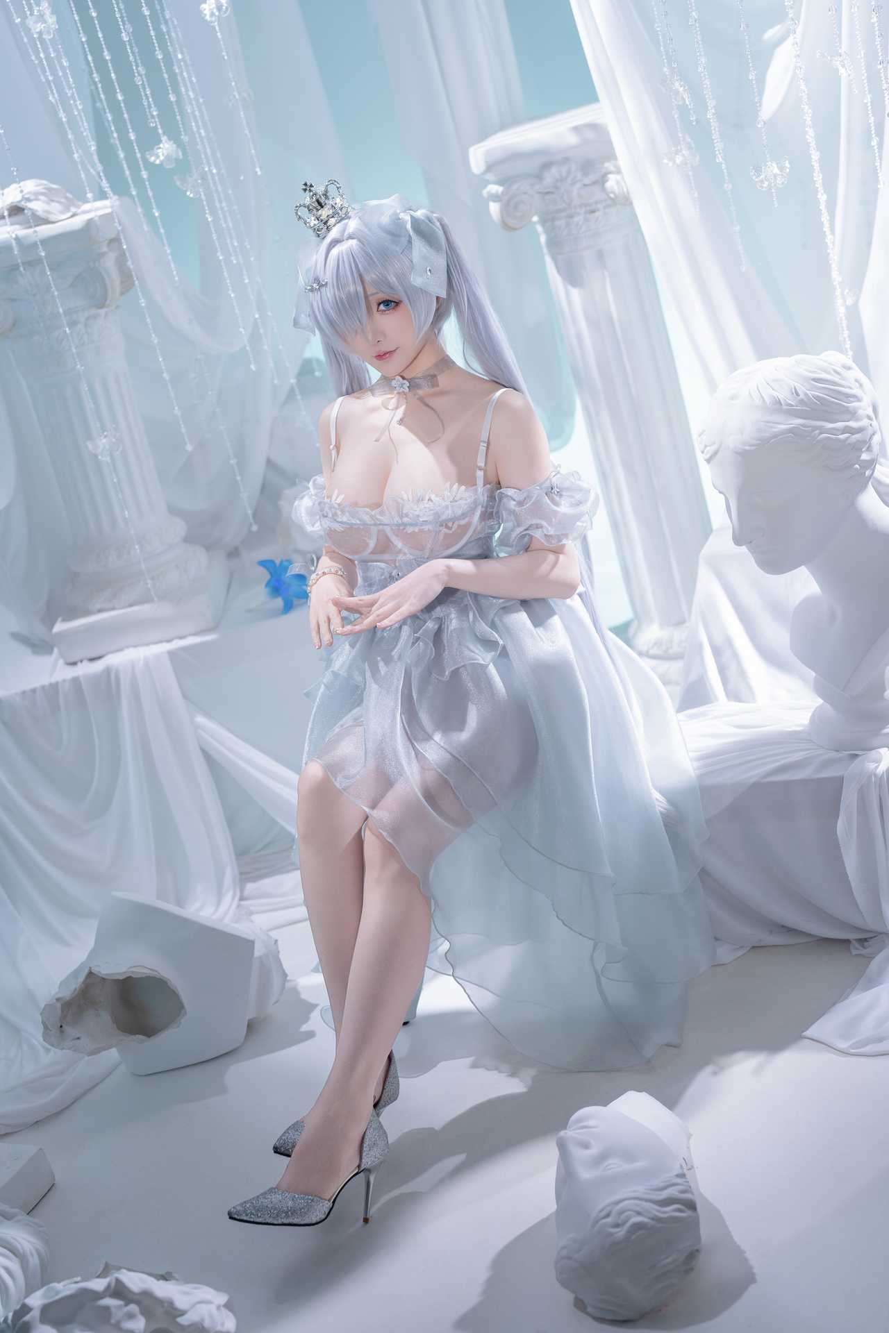 Hoshilily (星之迟迟) cosplay Cinderella – NIKKE “37 photos”