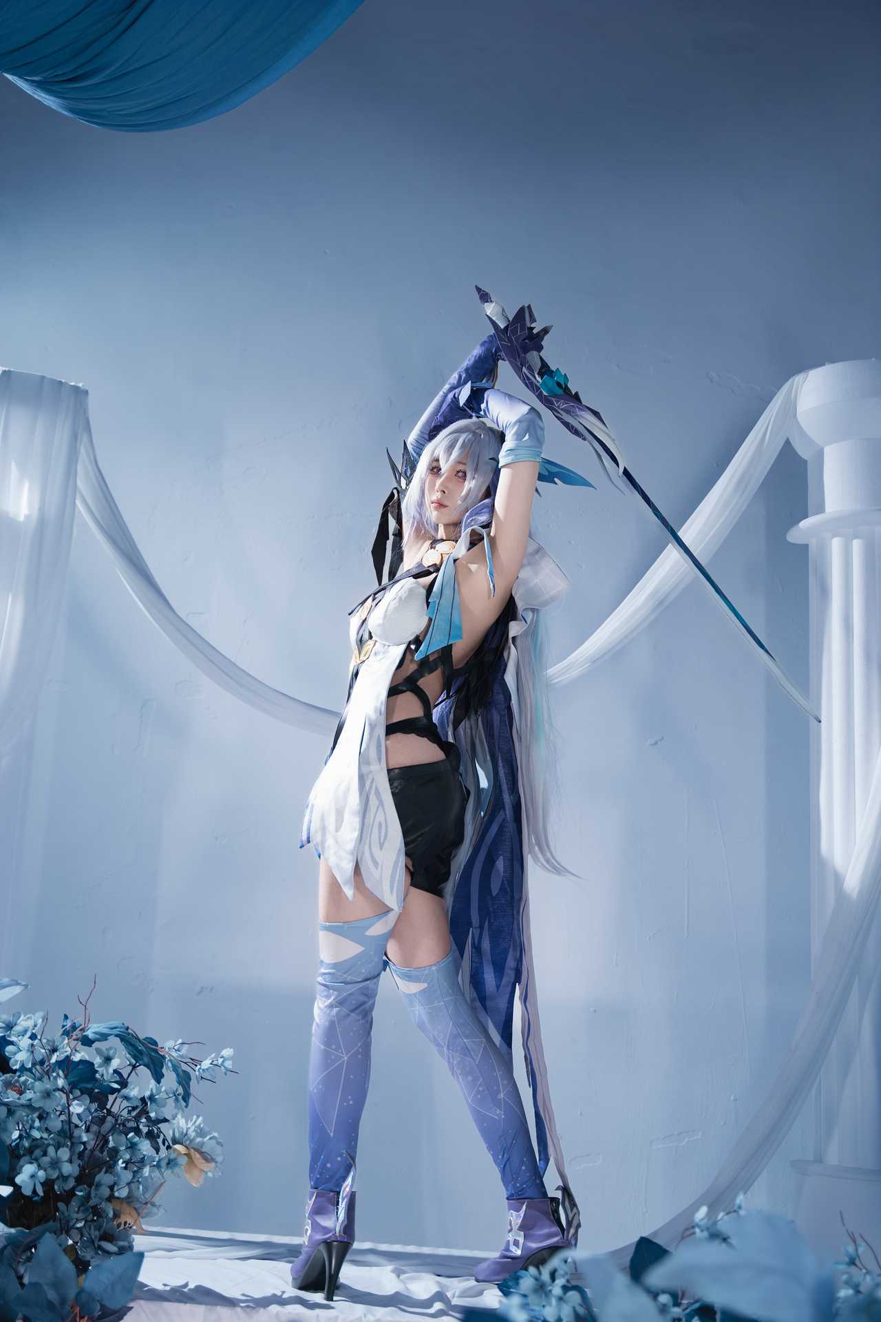上杉绘梨落 (Uesugi hui Nashi Ochi) cosplay Skirk – Genshin Impact “118 photos”