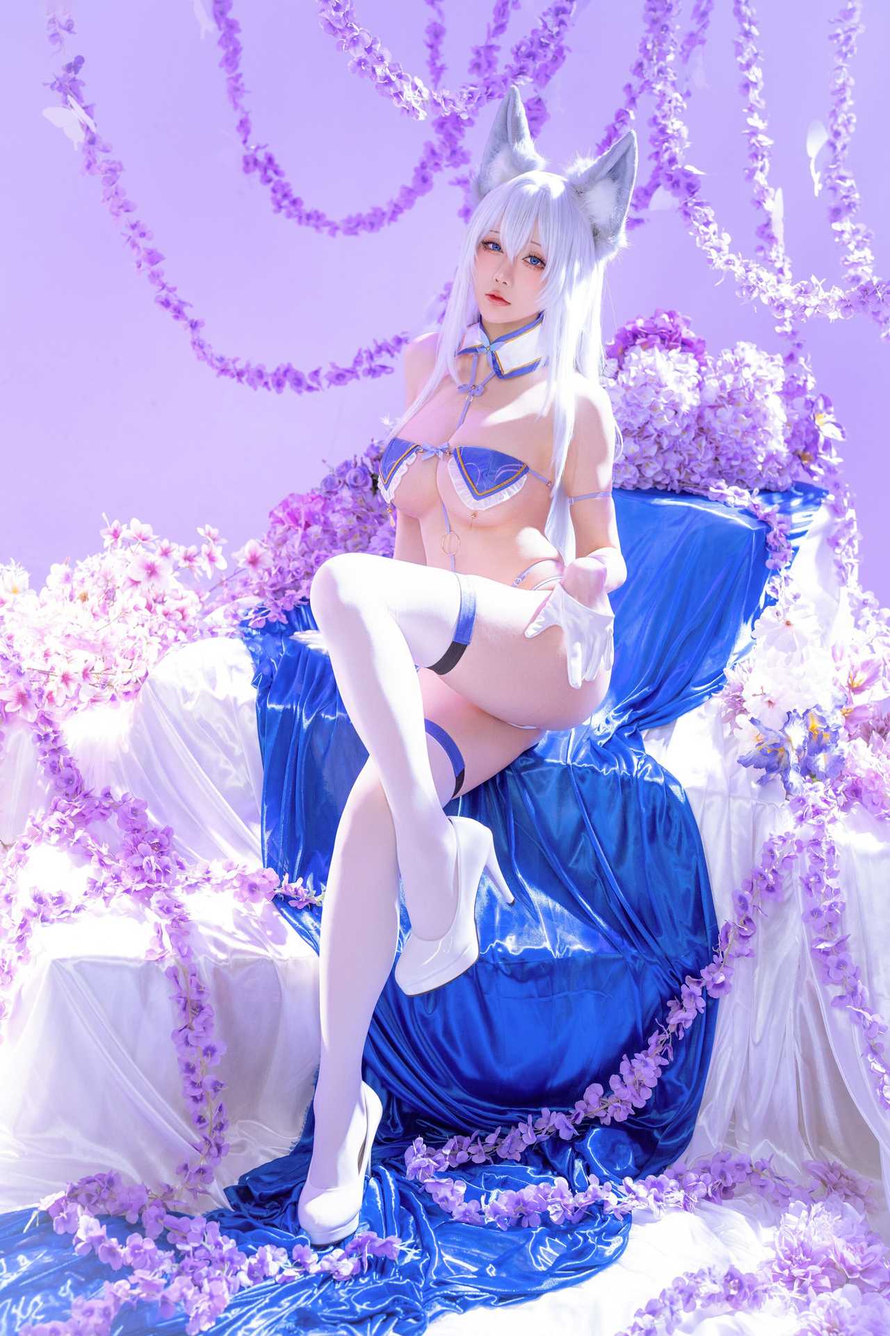 Hoshilily (星之迟迟) cosplay Shinano – Azur Lane “60 photos”