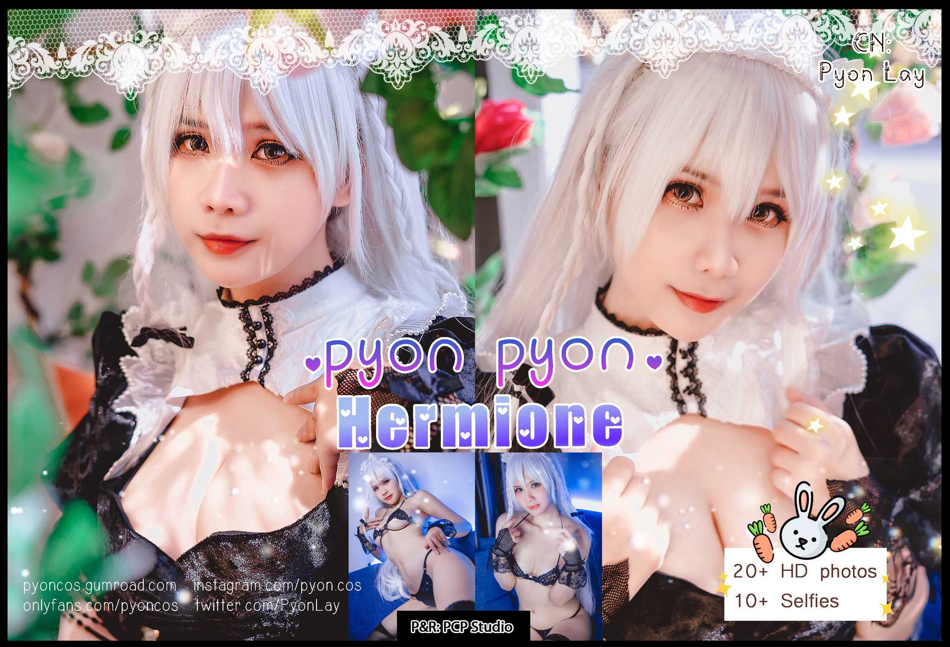 Pyoncos (ピオン) cosplay Hermione – Azur Lane “26 photos”