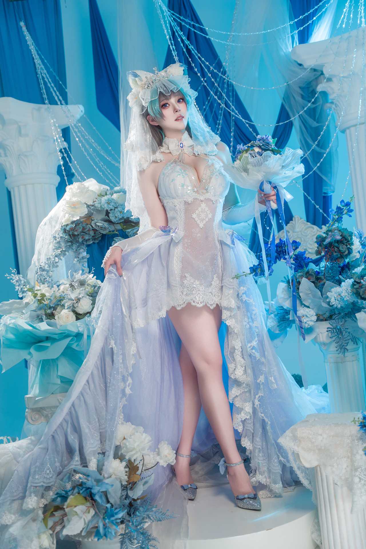 Natsuko夏夏子 cosplay Cheshire – Azur Lane “70 photos”