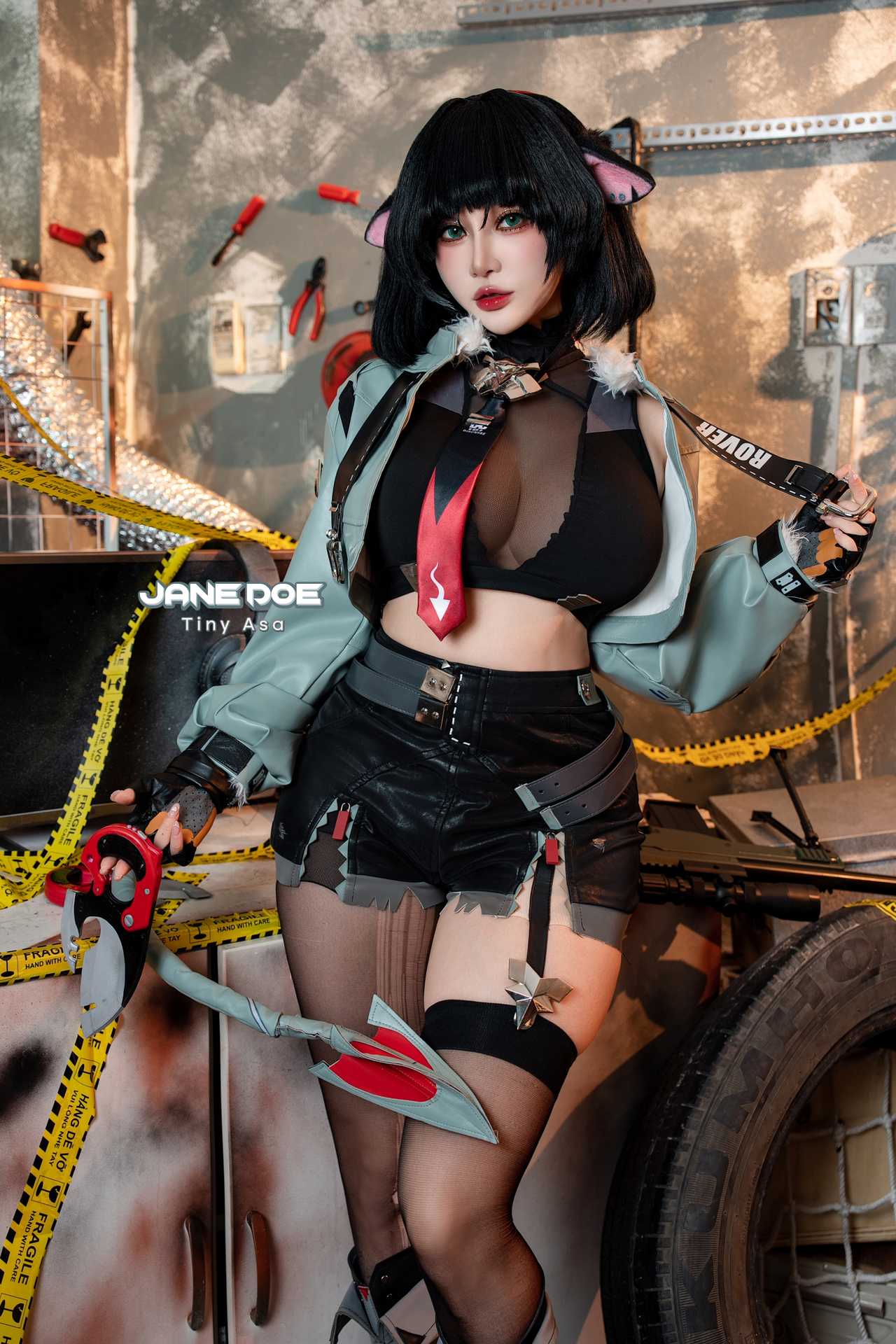 Tiny Asa アサ (tiny.asababy) cosplay Jane Doe – Zenless Zone Zero “46 photos and 1 video”