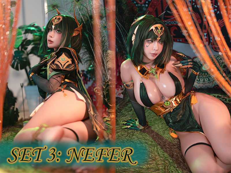 Umeko J cosplay Nefer – Genshin Impact “92 photos and 10 videos”