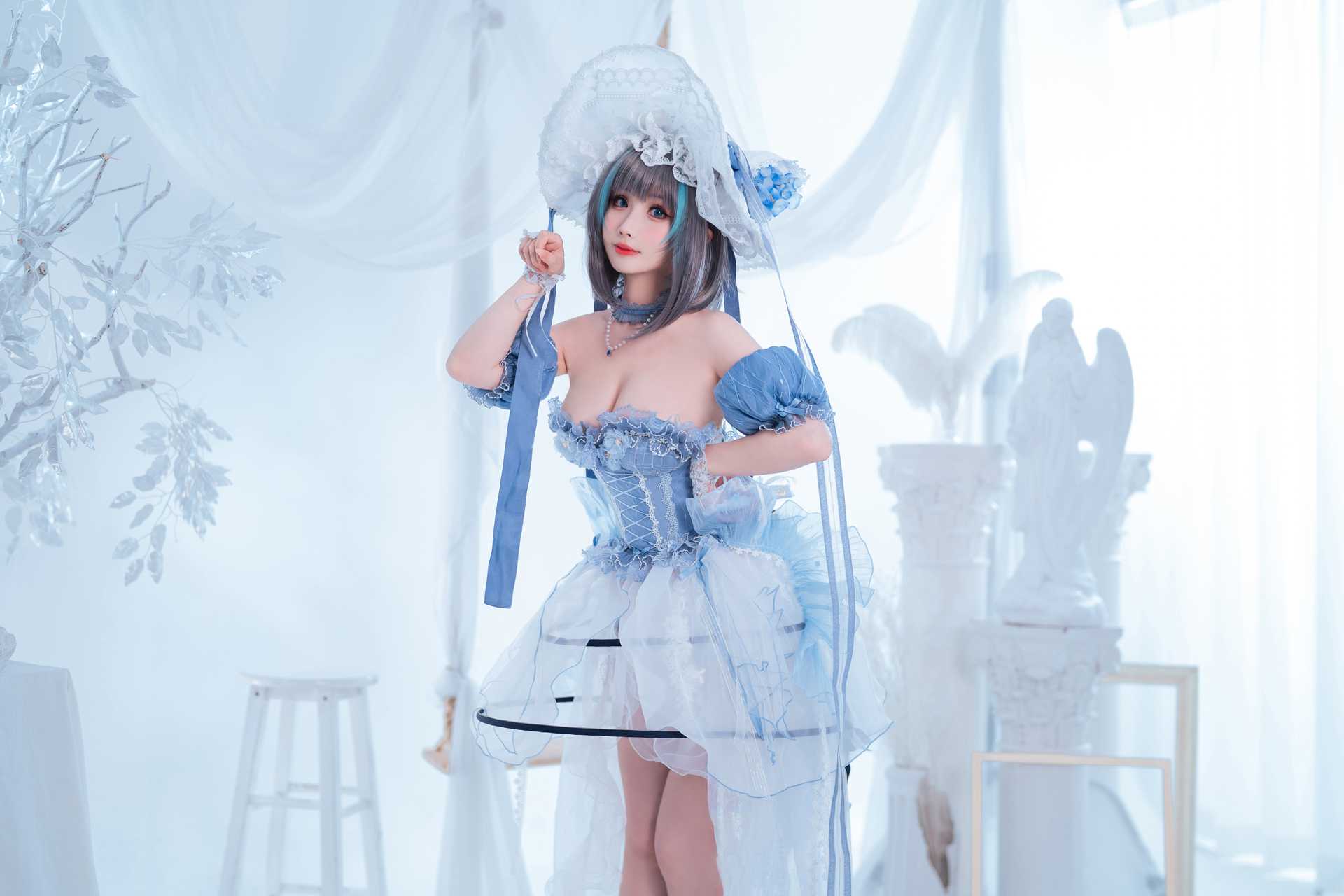 Rioko (凉凉子) cosplay Cheshire Ice Princess – Azur Lane “40 photos”