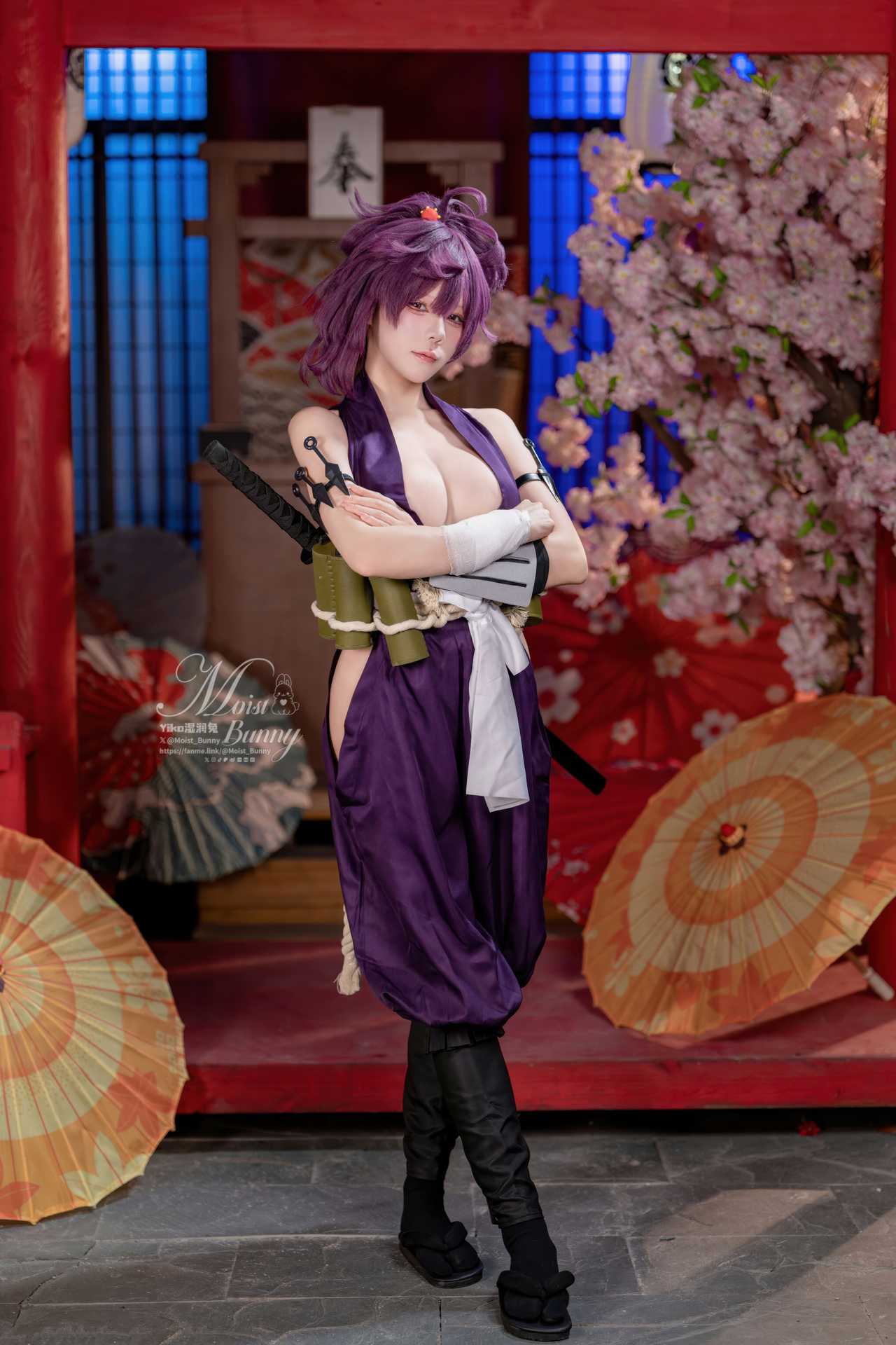 咬一口兔娘ovo (Yaokoututu) cosplay Yuzuriha – Jigokuraku “93 photos and 1 video”