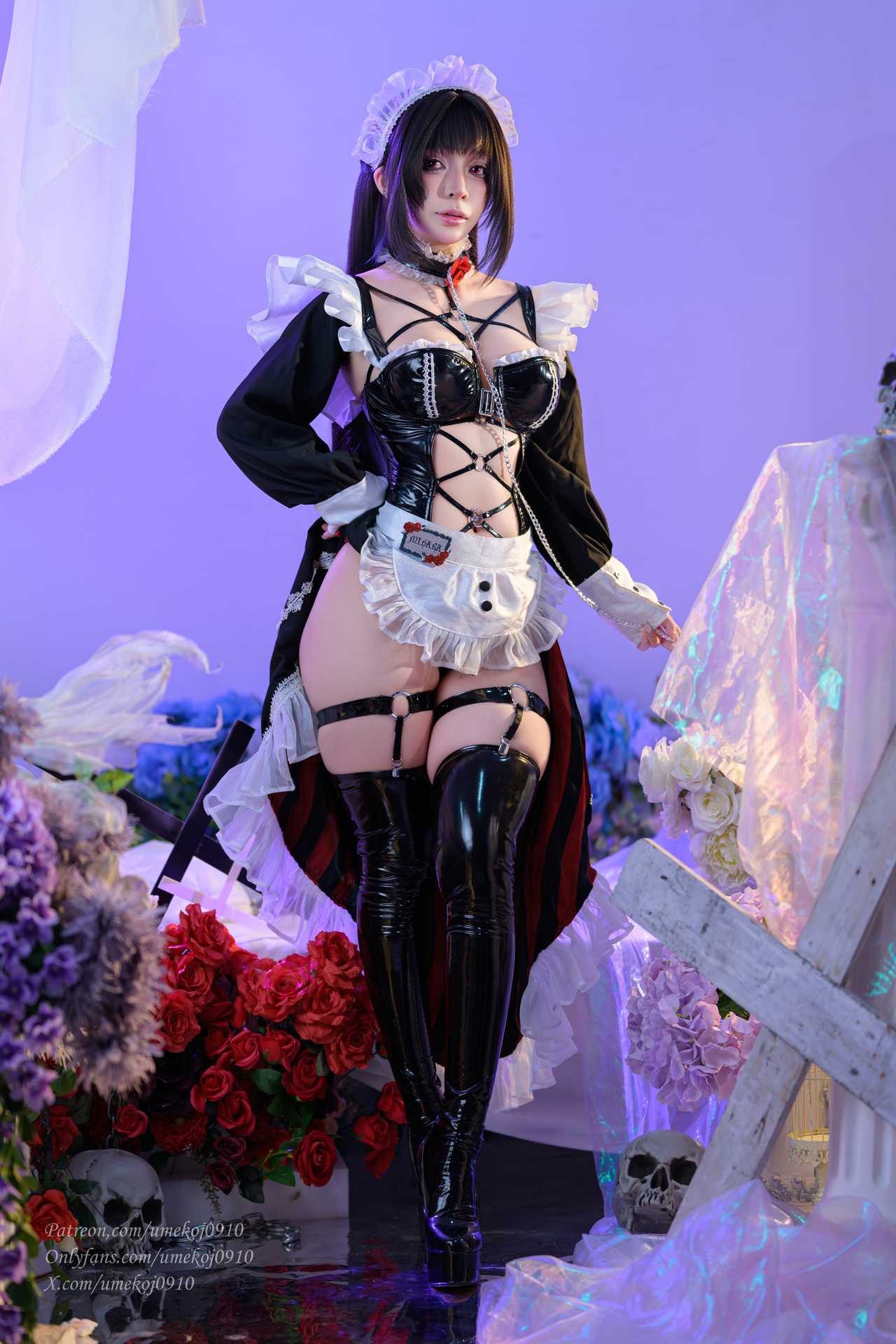 Umeko J cosplay Mihara Memorial Cafe – NIKKE “87 photos and 6 videos”
