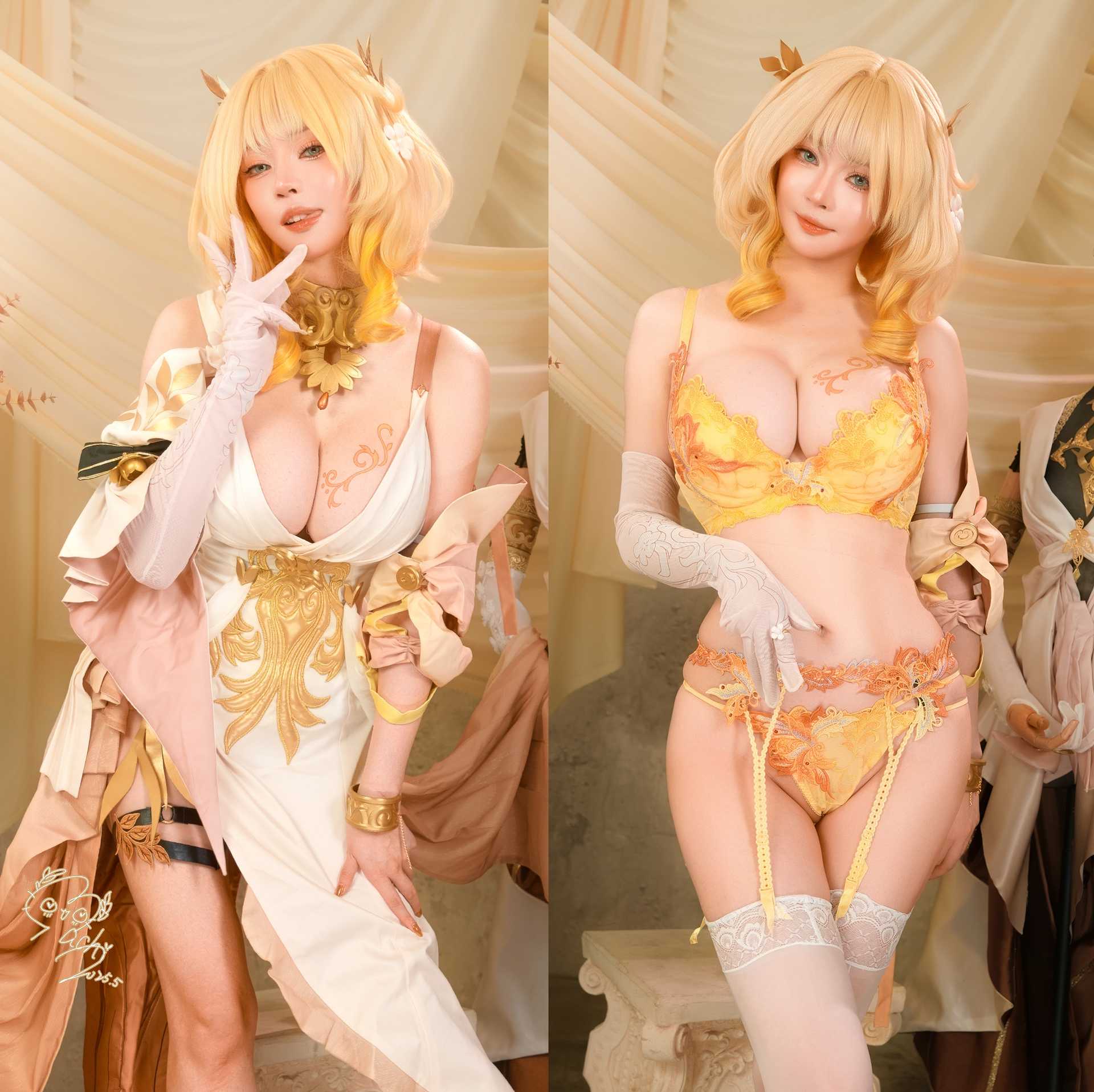 Machi馬吉 cosplay Aglaea – Honkai:Star Rail “106 photos”