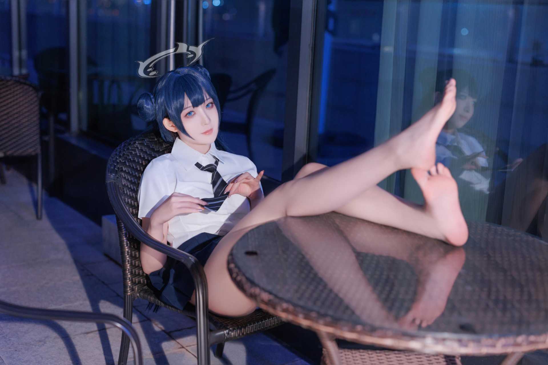 封疆疆v (Dolly48226855) cosplay Kisaki JK – Blue Archive “33 photos”