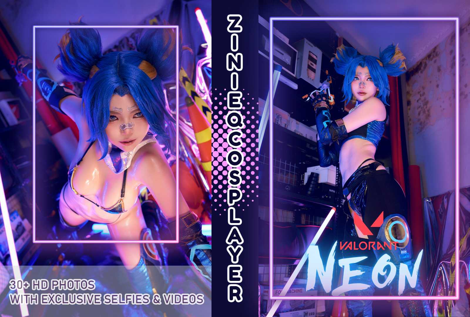 ZinieQ (ジニCosplayer) cosplay Neon – Valorant “41 photos”