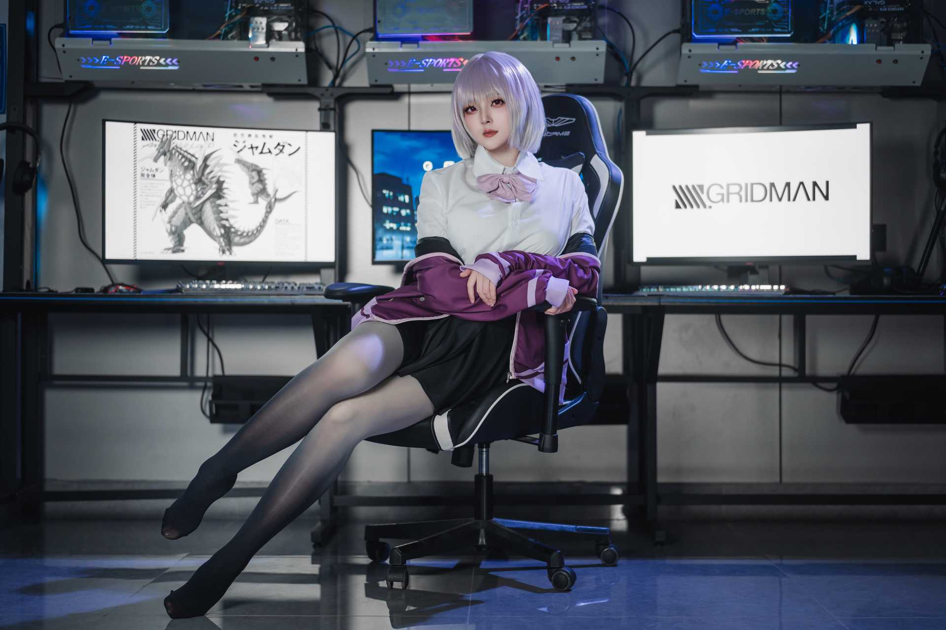 Natsuko夏夏子 cosplay Akane Shinjo – Gridman “82 photos”