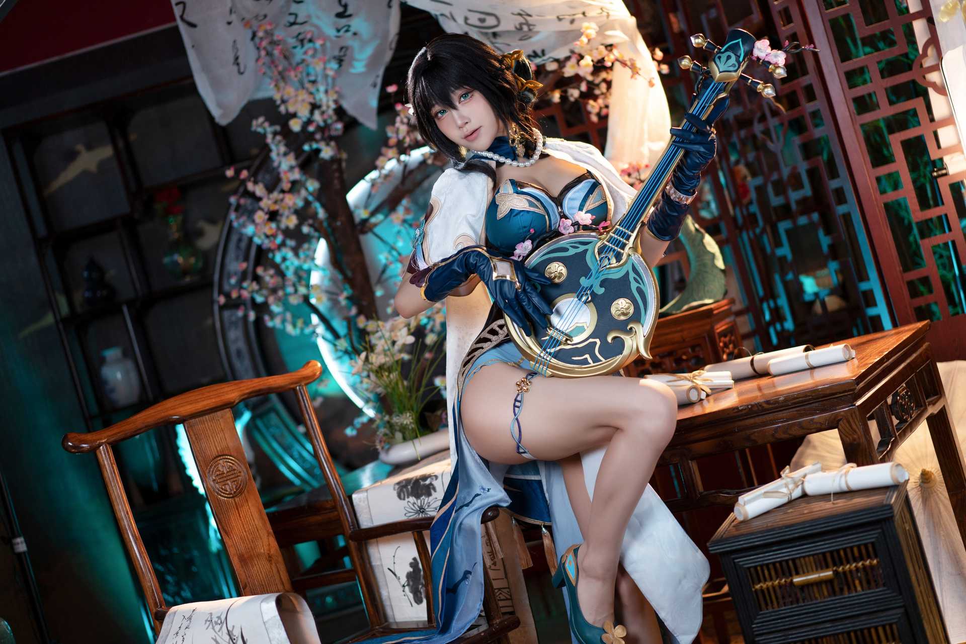水淼Aqua cosplay Ruan Mei – Honkai:Star Rail “72 photos”