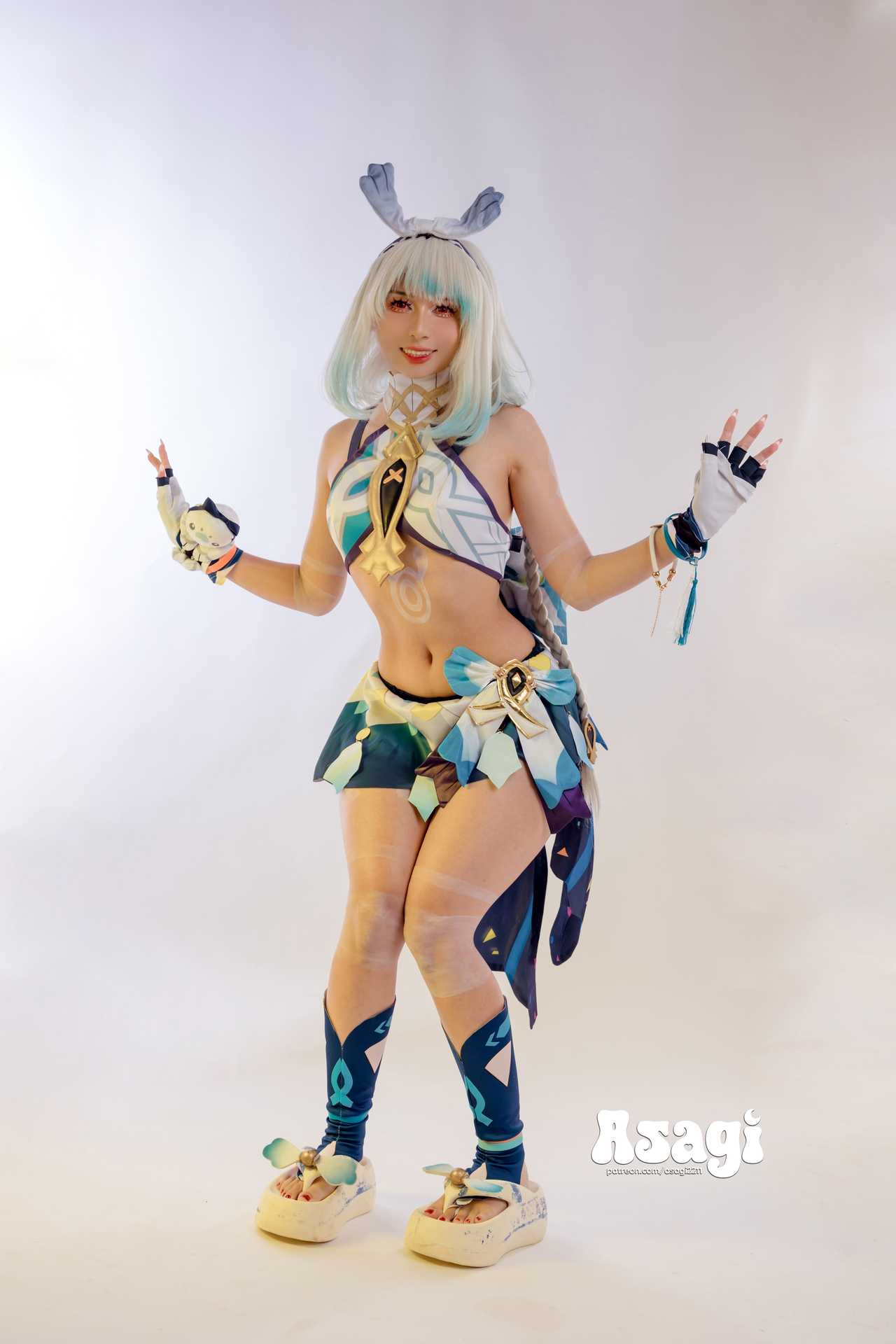 Asagi Kawaii cosplay Mualani – Genshin Impact “90 photos”