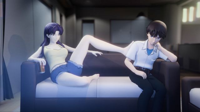 Evangelion – Average Evening at Misato’s [FUTA]