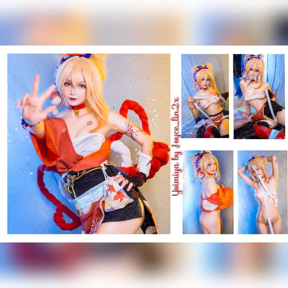 Joyce (Joyce Lin2x) cosplay Yoimiya – Genshin Impact “40 photos”