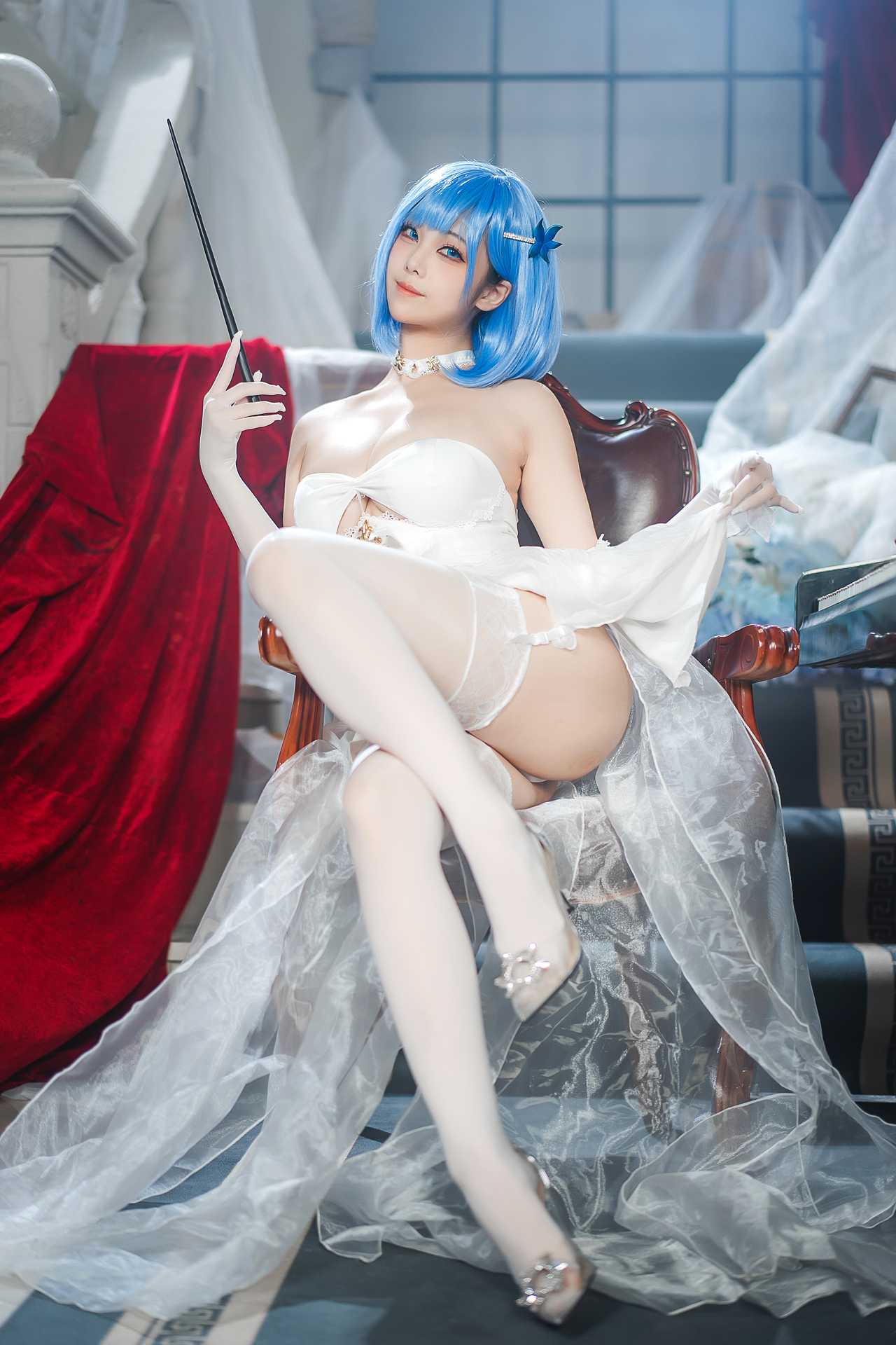 Meeu (蜜汁猫裘) cosplay Chapayev Dress – Azur Lane “105 photos”