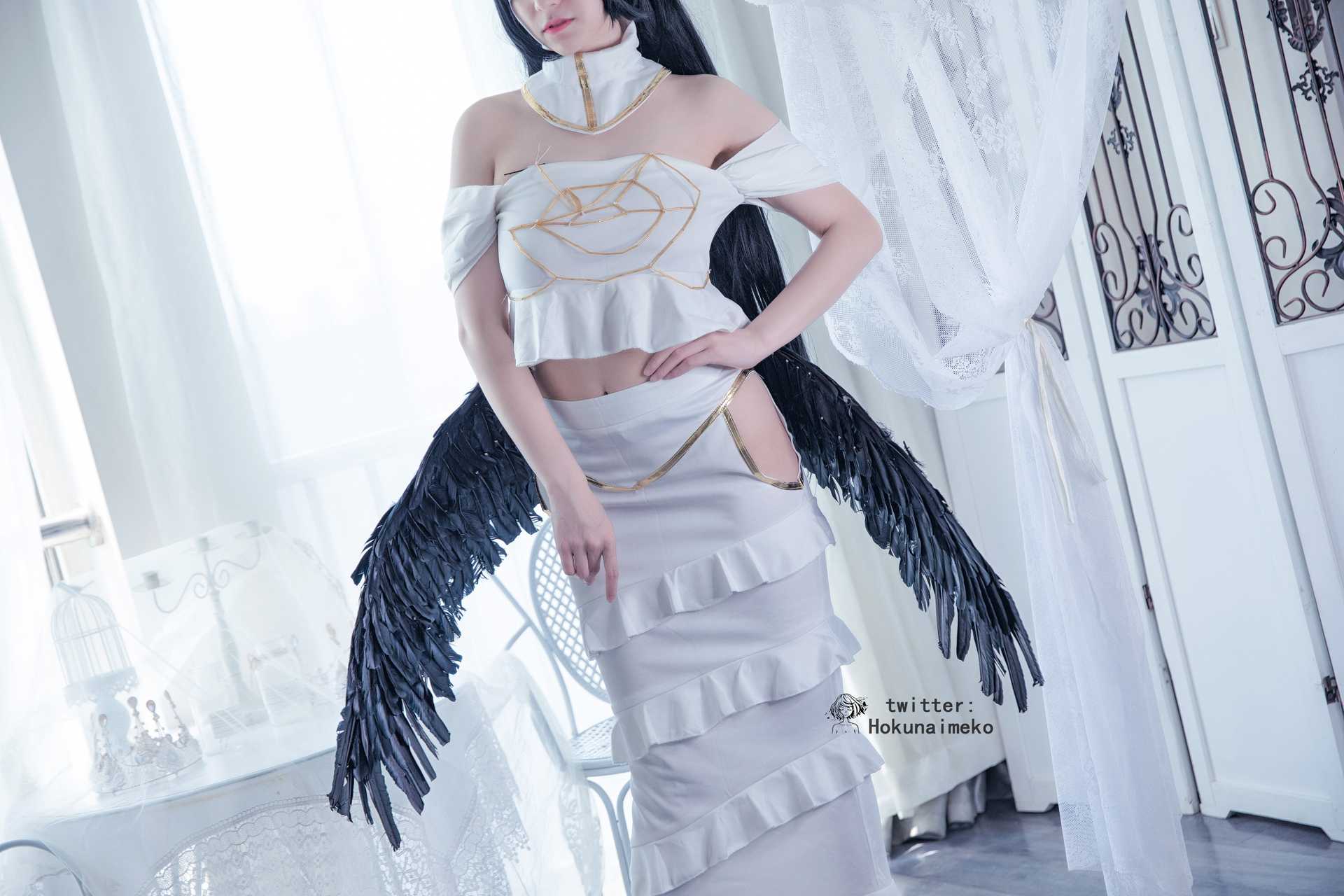 Hokunaimeko cosplay Albedo – Overlord “63 photos and 2 videos”