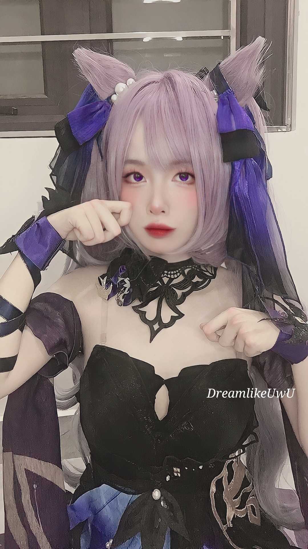 DreamlikeUwU cosplay Keqing – Genshin Impact “30 photos and 1 video”