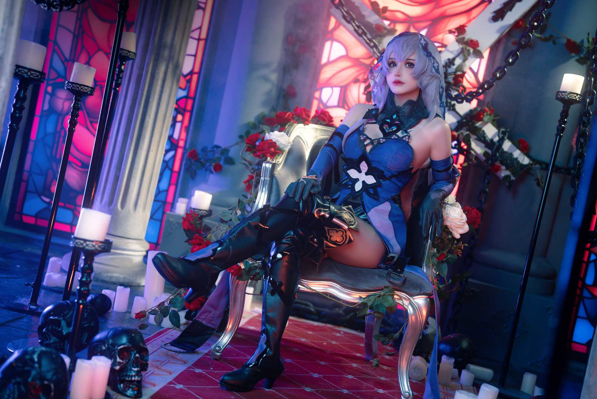 鹿八岁baby (baby-LuLu) cosplay Black Swan – Honkai:Star Rail “70 photos”