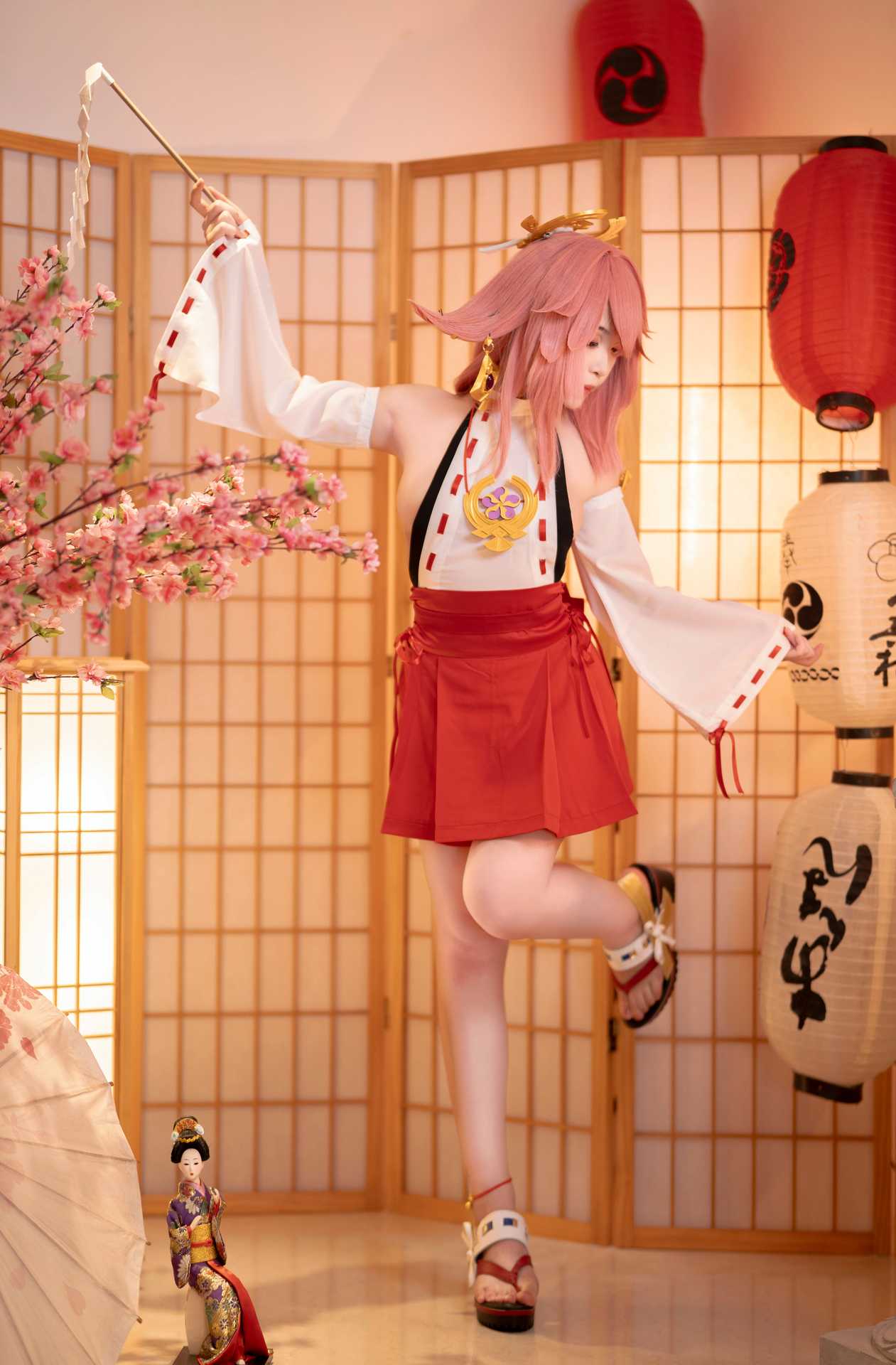 Bangni邦尼 cosplay Yae Miko – Genshin Impact “99 photos”