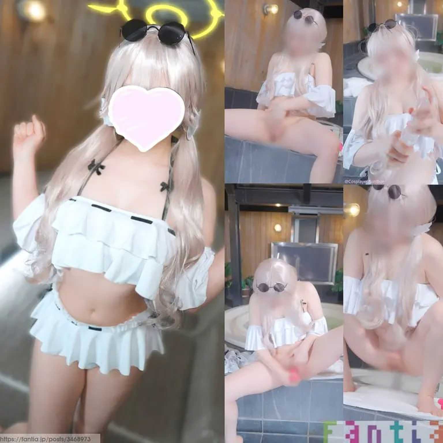Unknown Cosplayer cosplay Ajitani Hifumi Swimsuit – Blue Archive “23 photos and 1 video”