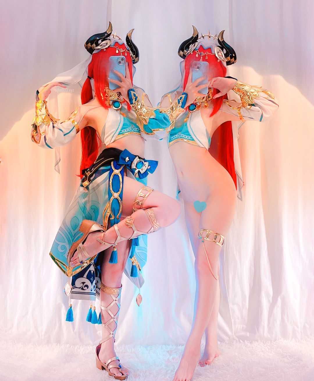 Ayame Base cosplay Nilou – Genshin Impact “29 photos and 1 video”