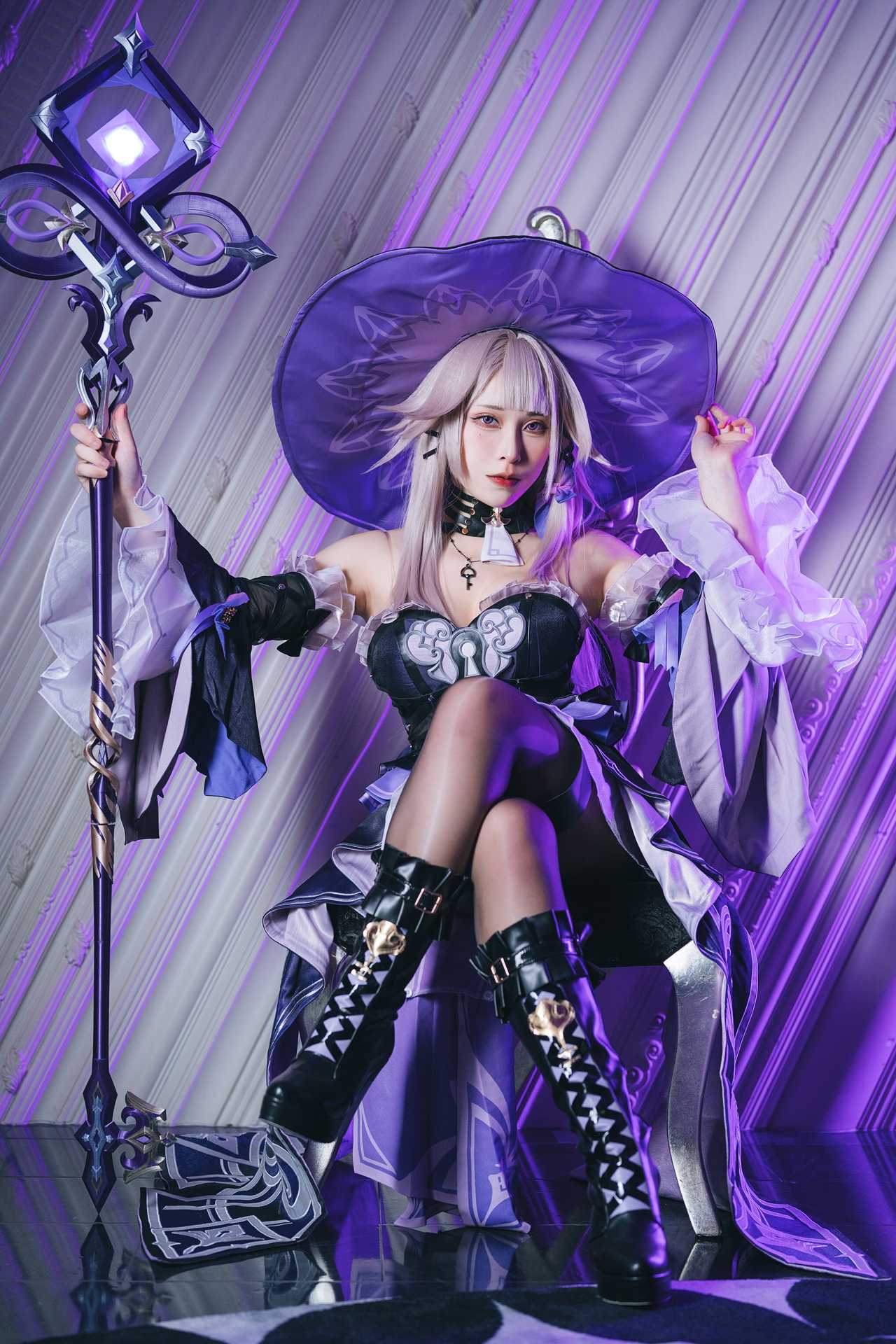Tokar 浵卡 (laurus0711) cosplay The Herta – Honkai:Star Rail “31 photos and 2 videos”
