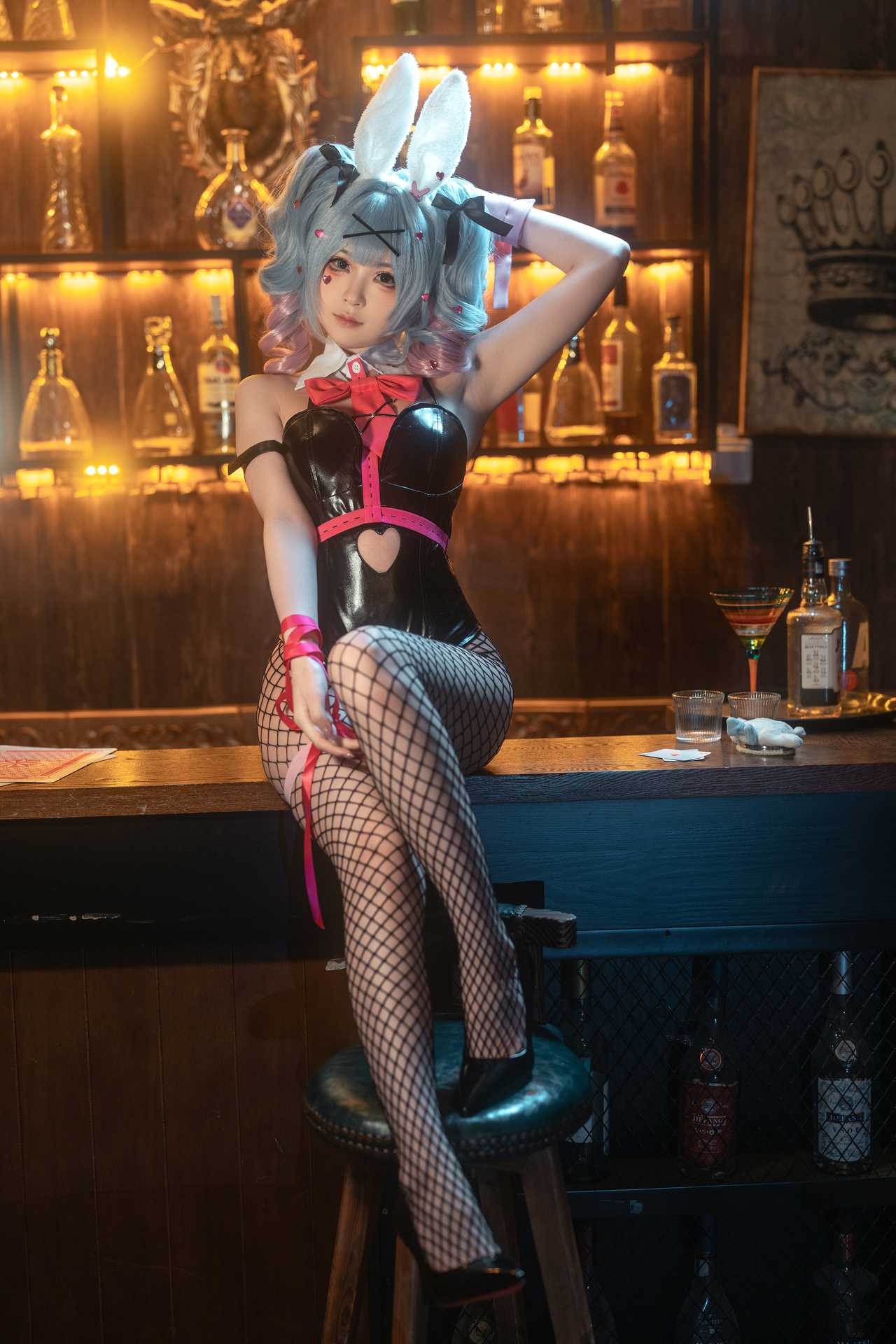 幼水铃衣 (You Shui Ling Yi) cosplay Hatsune Miku Rabbit – Vocaloid “80 photos and 2 videos”